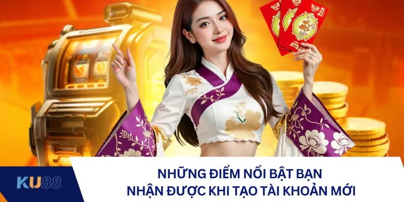 Những điểm nổi bật bạn nhận được khi tạo tài khoản mới